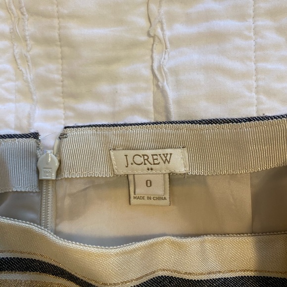 J. crew, size 0, sparkly gold miniskirt. - Picture 2 of 2